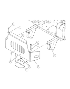 Rear Bumper Diagram and Parts List for M60-KH (53BH8CT6050-27HP-OHV)(2009 & Before) Cub Cadet Lawn Tractor